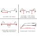 4-Pack Half-Rim Reading Glasses for Men & Women | Spring Hinges Metal Readers - Silver 2.25x - Buy Online on GoSupps.com