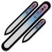 Mont Bleu Set of 3 Cats Crystal Nail Files hand decorated with crystals from Swarovski - Hand Made Czech Tempered Glass Lifetime Guaranty Bubblegum