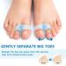 PrettSole Big Toe Separators (6 Pairs) - Bunion Relief Pads with 2 Loops for Toe Alignment and Overlapping Toes - Toe Spacers for Corn and Blisters - Buy Online on GoSupps.com