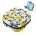 Storage bags for women's bandages watercolor yellow lemon fruits portable menstruation cardboard panty liners tampons women's bandages storage holder for women school office multicolored 05