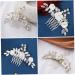 MAGICLULU Floral Hair Side Comb Decorative Hair Comb Rhinestone Flower Hair Comb Flower Rhinestone Flower Hair Side Comb Bridal Hair Clip White Crystal Accessories The Flowers Miss - Buy Online on GoSupps.com