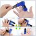 SAVITA Finger Splints - 2pcs Trigger Finger Brace for Pain Relief & Protection - Breathable Cloth for Broken Finger Straightening (Blue - Buy Online on GoSupps.com