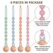 CLdy Silicone Pacifier Chain & Bite Ring Toy - 2-in-1 Pacifier Holder for Babies - BPA-Free - 4 Pack (Blue Green Pink Orange) - Buy Online on GoSupps.com