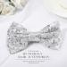 Evild Sequins Large Hair Bow with Alligator Clip - Sparkly Glitter Hair Barrette for Women and Girls (Silver) - Buy Online on GoSupps.com
