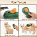 ZITSMS 3-in-1 Cat Steam Brush & Silicone Massage Grooming Comb for Cats & Dogs - Avocado Green - Buy Online on GoSupps.com