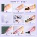 Saviland Acrylic Nail Kit - 45g White Pink Clear Powder & Liquid Set with Nail Brush, File, Forms, Dappen Dish - Beginner-Friendly Extension & Carving Set - Buy Online on GoSupps.com
