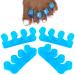 Toe Separators for Nail Varnish (2 Pairs Blue) Silicone Toe Separator Perfect for Pedicures & Pain Relief for Feet by unel