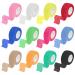 Tonyg-P 12 Roll self-adhering bandage elastic cohesive association animal association self-adhesive adhesive bandage for stretch athletes sport wrist ankle (2.5cm*4.5m) multicolored