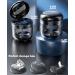 MURRI&MURRDI Dark Blue Retainer Case Denture Bath Box with Strainer Basket | Mouth Guard & Braces Cleaner Cup | Cute Holder for Travel Cleaning - Buy Online on GoSupps.com