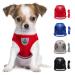 LOOK ANDES DOUCHER SMALL DOGS CATE CAURITIES With a leash reflective soft padded dog dishes air-mesh chest harness for puppies Little dogs cats m (chest: 35-39cm) red