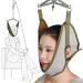 Neck Cervical Traction Device Unit Kit Home Over Door Neck Spinal Decompression Devices Traction Frame Relaxation Hammock Effective Decrease Neck Stress Tension Headache Grey