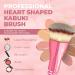 Blending Liquid Makeup Foundation Brush - Face, Highlighter, Contour, Kabuki - Pro Quality Synthetic Bristles, Pink Heart - Ideal for Mineral, Cream, Powder, Bronzer, Blush Highlighter - Buy Online on GoSupps.com