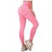 LuBanPao Women's Show Riding Breeches Full Seat Horseback Riding Tights Sporty Ventilated Cell Pocket Yoga Pants Riding Pants Z1-pink Large