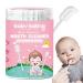 Ristyur Baby Gauze Tongue Cleaner Baby Tongue Cleaner | Soft Mouth Cleaning Sticks | Oral Tongue Gauze Gum Cleaner Stick Comfortable and Flexible Tongue Cleaner for Teeth and Mouth Bar