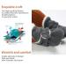 TMEOG Baby Booties Slippers - Dark Grey Furry Infant Boots for Boys Girls 0-6 Months - Buy Online on GoSupps.com