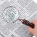 Magnifiers for Craft Work Reading Magnifier Magnifying Glass Sandalwood Handle Classical Retro Style Hand-held Metal Magnifying Glass Collection Like Crafts Elderly Reading Newspaper Vision - Buy Online on GoSupps.com