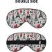 Premium Sleep Mask for Men & Women - Reusable Soft Blackout Eye Masks for Travel & Better Sleep | Perfect Gift for Him & Her - French Fashion Model Ferrets - Buy Online on GoSupps.com