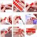 Gel Nail Stickers Cuttable Semi Cured Gel Nail Strips Self-Adhesive Full Nail Wraps Nail Polish Stickers Bright Red Semi Cured Gel Nails - Buy Online on GoSupps.com
