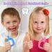 Kids U-Shaped Toothbrush Age 2-6 | Food Grade Silicone Brush | 360 Oral Cleaning | Blue/Pink | Dental Health - Buy Online on GoSupps.com
