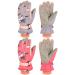 Newcotte 2 Pairs Kids Snow Gloves Kids Winter Ski Gloves Warm Waterproof Outdoor Sports Gloves for 6-12 Years Old Boys Girls (Unicorn)