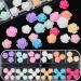 48pcs Flower Butterfly Nail Charms - Glitter Decals for 3D Nail Art Decoration | Acrylic Studs for DIY Manicures - 2021 Collection for Women - Buy Online on GoSupps.com