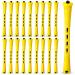 60 pieces long permanent wave rods plastic hair permanent waves cold waves Locken curlers hair styling hairdresser tool (yellow 0.28 inches) 0.28 inch yellow