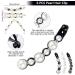 Faux Pearl Banana Hair Clips for Women - 12 Pieces Rhinestone Ponytail Holders & Grips for Thick Long Hair - Buy Online on GoSupps.com