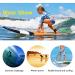 Overmont Surfboard Leash 10ft Coiled Stand Up Paddle Board Leg Rope - Green | Premium TPU Wrist Strap for Safe Paddleboarding - Buy Online on GoSupps.com