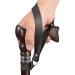 Asterom Handmade Leather Cane Strap - Stylish Wrist Strap for Canes and Walking Sticks Black - Buy Online on GoSupps.com