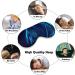 Blue Fantasy Horse Sleep Mask - Adjustable Eye Cover for Sleeping, Travel, and Nap - Blocks Light for Men and Women - Buy Online on GoSupps.com