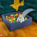 Kiddymoon 7cm Baby Game Balls - Colorful Plastic Balls for Ball Pit - 300 Count - Yellow Green Blue Red Orange - Perfect for Kids Fun & Play - Buy Online on GoSupps.com