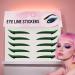 Autocollants Eyeliner Cils - D calque Fard Paupi res Femme | 10 Pi ces Bandeye R sistant l'Eau pour Spectacles de Danse et Sc ne Autocollant Paupi res Vert - Buy Online on GoSupps.com