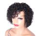 Velicoo 10 Short Kinky Curly Brazilian Human Hair Wig for Black Women - Natural Color - Buy Online on GoSupps.com