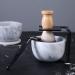 Aisiming Marble Shaving Bowl for Men - White Grey Shave Soap Cup for Rich Foam | Keep Warm for Better Shaving | Easy to Lather Shaving Mug - Perfect Gift - Buy Online on GoSupps.com