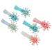 Frcolor 6Pcs Glitter Snowflake Hair Clips - Christmas Hair Accessories for Toddlers & Girls - Perfect Holiday Gift - Buy Online on GoSupps.com