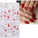3D Christmas Nail Stickers 4 Sheets 5D Self-Adhesive Embossed Nail Decal Snowflake Tree Nail Art Decoration Design Supplies - Buy Online on GoSupps.com