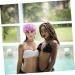 Hemoton 2pcs Satin Turban & Plastic Shower Cap Set for Women | Bath Hat & Hair Protector - PEVA Lined - Buy Online on GoSupps.com