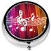 Music Note Mini Round Pill Box | 3 Compartment Travel Organizer | Portable Pill Case for Home & Office - Buy Online on GoSupps.com