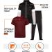 RBX Boys' 3-Piece Tricot Jogger Set - Black Red Space Dye - Size 12 - Buy Online on GoSupps.com