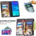 Buy Miago 9 Card Slots Leather Cover for Huawei Y7 2019 - Colorful Zip Flip Wallet Case & Protective PU Leather Shell - Buy Online on GoSupps.com