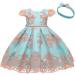 MYRISAM Flower Girls Lace Tutu Dress with Headwear | 0-3 Months Blue - Buy Online on GoSupps.com