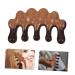 Plafope Massagekamm - Wooden Head Massager Comb for Women & Men | Wide Tooth Comb for Curly Hair & Scalp | 10.00x5.50cm Black - Buy Online on GoSupps.com