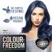 Colour Freedom Metallic Indigo Permanent Hair Dye with PurePlex. Ultra Glossy Conditioning Hair Colour. 100% grey coverage. By Knight & Wilson. - Buy Online on GoSupps.com