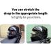 Luggage Hook Elastic Rope Elastic Rope Fixing Strap 2 Hooks Bungee Cord for Motorcycle Helmet Luggage Holding Rubber Black - Buy Online on GoSupps.com