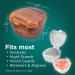 Easy Open Denture Bath & Case | 2-Pack with Strainer for Soaking Cleaning & Storage - Marble & Copper - International Shipping Available - Buy Online on GoSupps.com