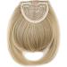 One Piece Straight Bang Clip In On Bang Fringe Hair Extensions For Women Ladies Fashion - Ash Blonde Mix Bleach Blonde - Buy Online on GoSupps.com