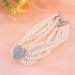 Balacoo 4 Row Pearl Necklace with Rhinestone Heart Charm for Pets - Size M - Buy Online on GoSupps.com