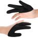 2 Pieces Heat Resistant Gloves 3 Finger Mittens Protection Gloves Curling Wand Glove Reusable Heat Gloves for Barber Hair Styling Curling Perming Hair Straightening