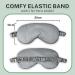 4 Pcs Silk Sleep Mask Set - Soft Satin Eye Covers for Sleeping & Travel - Elastic Strap Eyeshade for Men & Women - 4 Colors Available - Buy Online on GoSupps.com