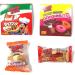 Yummy Gummy Jelly Gum Doughnuts 3pcs Fruit & Yoghurt 8x21g + Jelly & Foam Gum Pizza 5 Slices Fruit & Cream 8x21g + 10x7g Burgers + 10x7g Hot Dogs Boxed Treatz - Buy Online on GoSupps.com